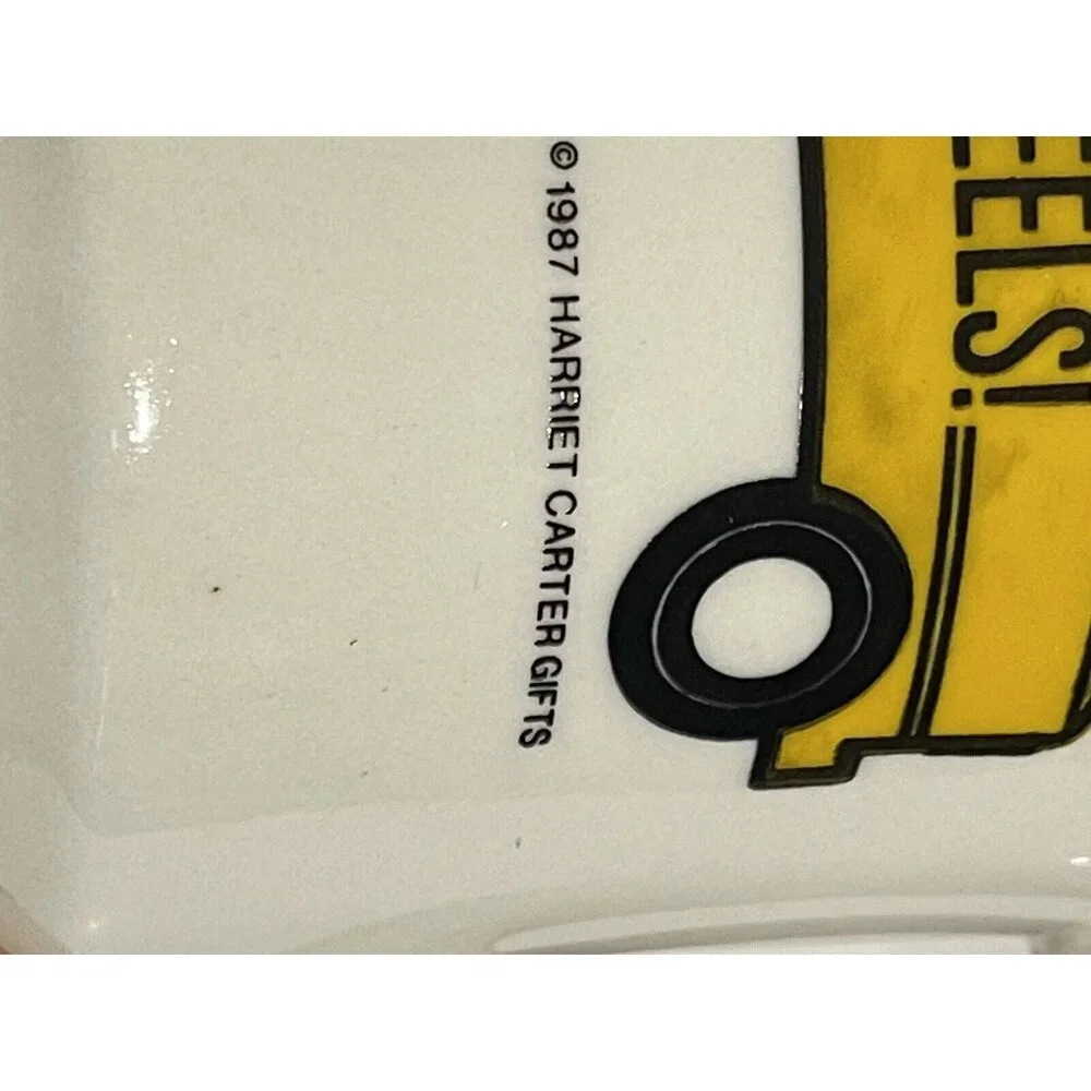 VTG 1987 SCHOOL BUS DRIVERS ARE BIG WHEELS!  COFFEE MUG CUP Harriet Carter gifts